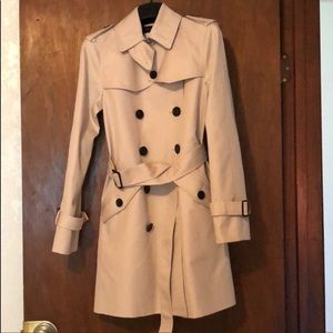 Coach women trench coat light pink